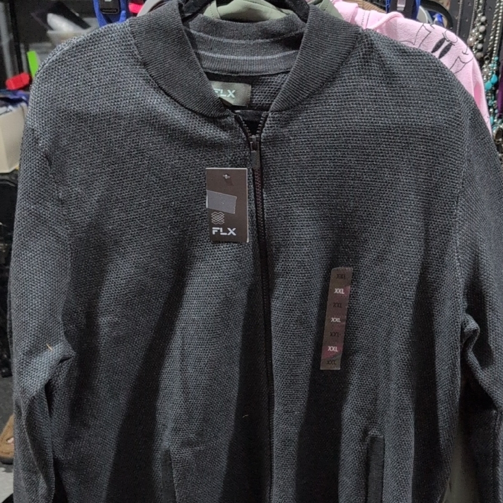 FLX Men's Charcoal Lightweight Jacket